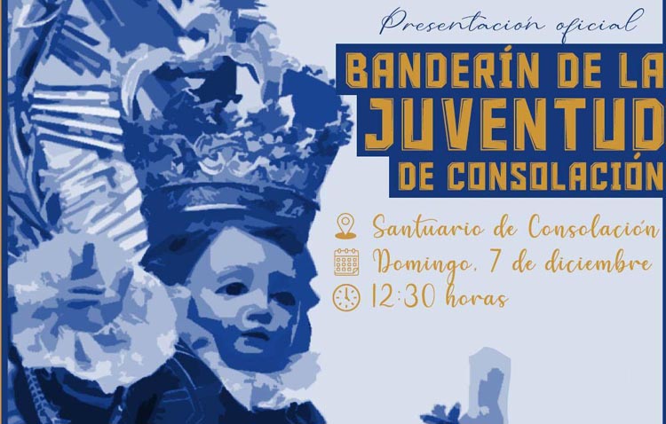 El grupo joven de la hermandad de Consolación estrena banderín oficial