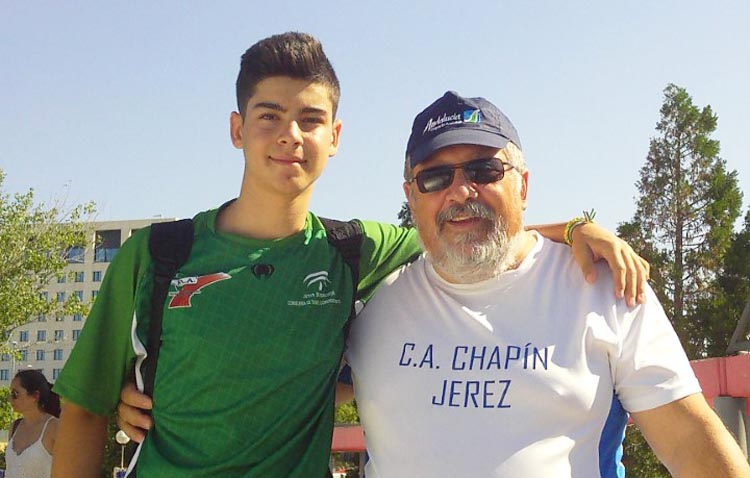 El utrerano Adrián Durán, finalista en el campeonato de España juvenil de lanzamiento de jabalina
