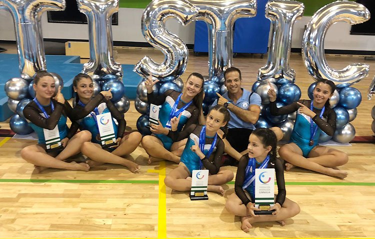 El Club Akros-Sagrada Familia, campeón de Andalucía de gimnasia artística