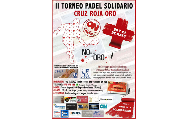 II Torneo de pádel solidario en beneficio a la Cruz Roja