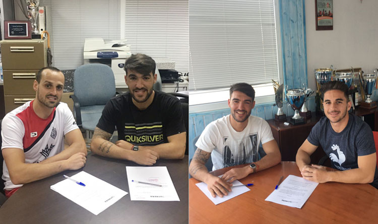 El C.D. Utrera refuerza el centro del campo con la renovación de Israel García y Jesús Cruz