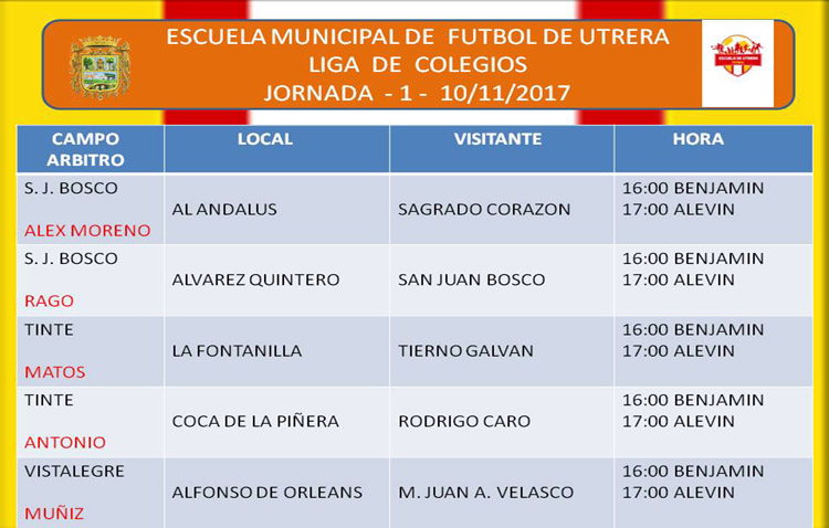 Noviembre da el pistoletazo de salida a la liga de colegios