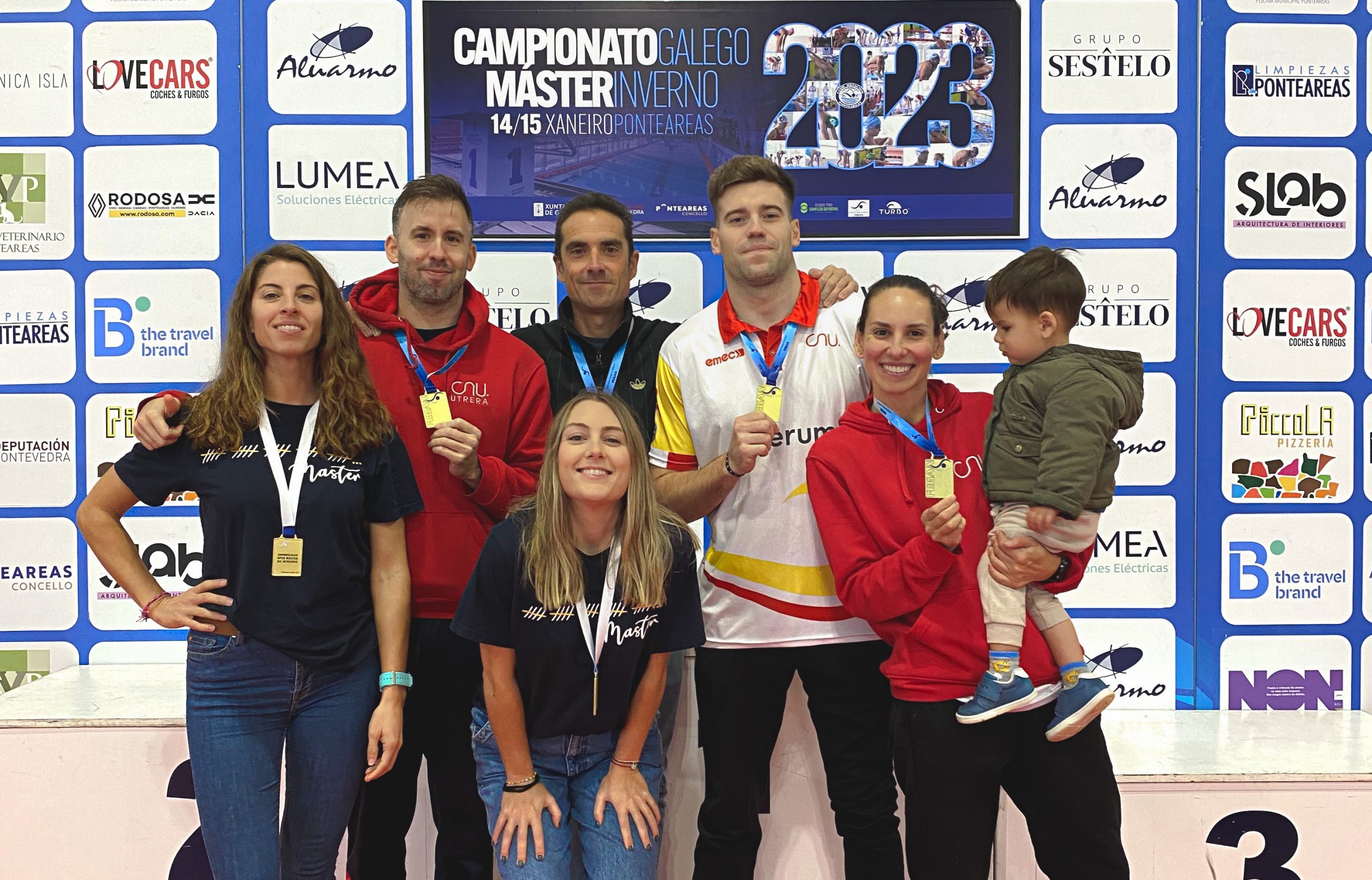 Los másters del Club Natación Utrera se ‘bañan en oro’ en el Campeonato Gallego Open Máster de Invierno