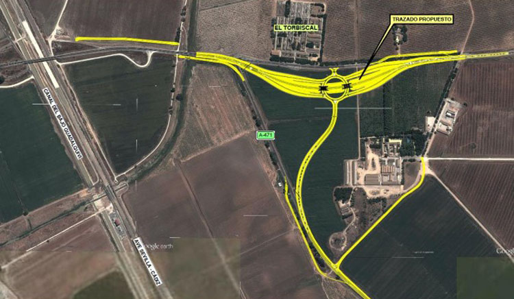 Aprobada la reforma del cruce de la N-IV junto a El Torbiscal