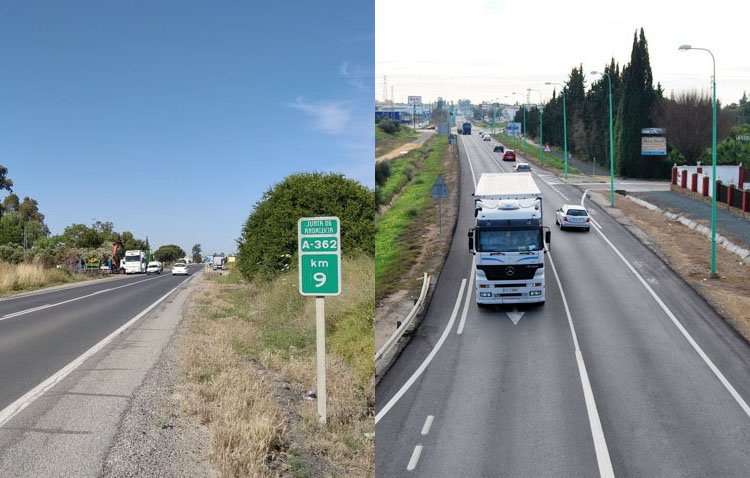 El Ayuntamiento de Utrera reclama a la Junta de Andalucía actuaciones en la carretera de Los Palacios y en la variante este