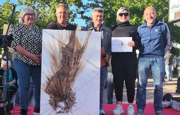 La imparable carrera artística del utrerano Abraham Pinto suma otro triunfo en un concurso de pintura