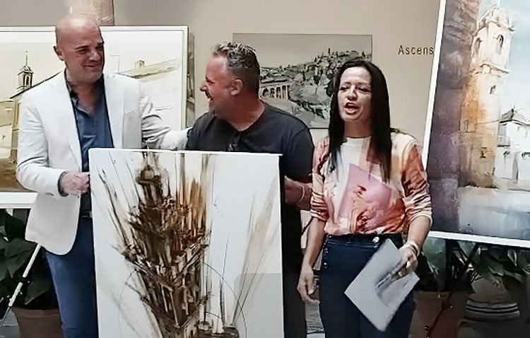 El utrerano Abraham Pinto se corona en el concurso de pintura rápida de Morón