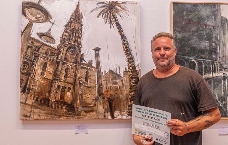 El utrerano Abraham Pinto vuelve a arrasar y se corona ganador de otro certamen artístico