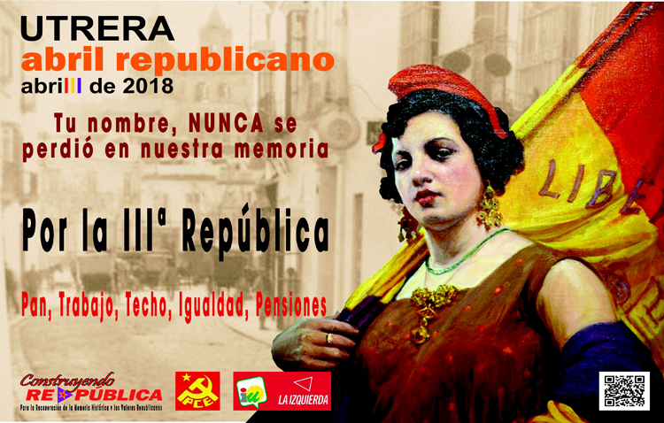 Media docena de actos para conmemorar en Utrera el «Abril republicano»