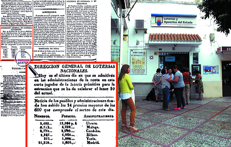 La administración de Loterías número 1 de Utrera, repartiendo premios desde comienzos del siglo XIX