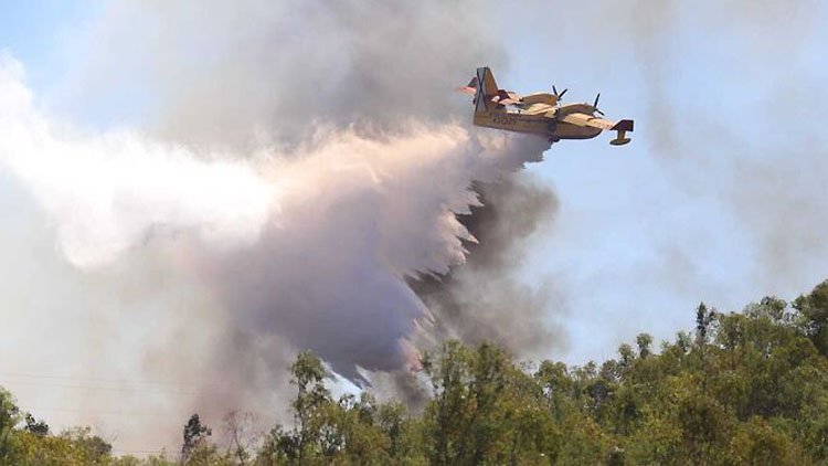 Utrera, punto estratégico en la lucha contra el gran incendio de la provincia de Málaga [VÍDEO]