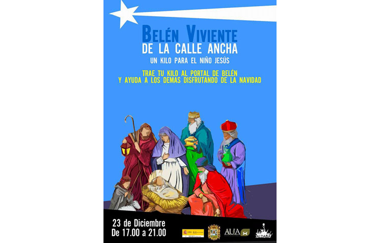 Aldaba organiza un belén viviente solidario en la calle Ancha