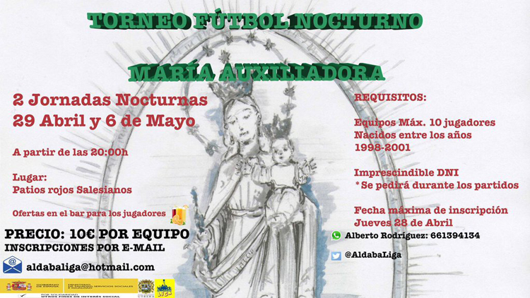 Aldaba organiza un torneo de fútbol nocturno