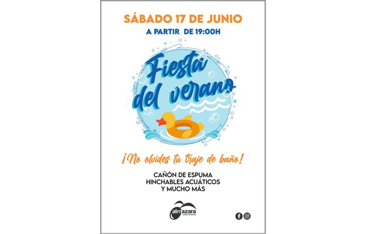 Todo listo para disfrutar de actividades acuáticas y una fiesta de la espuma en el centro comercial ‘Almazara Plaza’