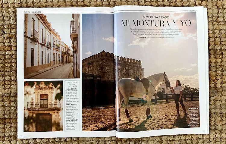 La utrerana Almudena Tirado, protagonista en la revista ‘¡Hola!’