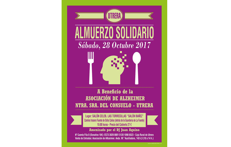Almuerzo solidario en la asociación de familiares de enfermos de Alzheimer