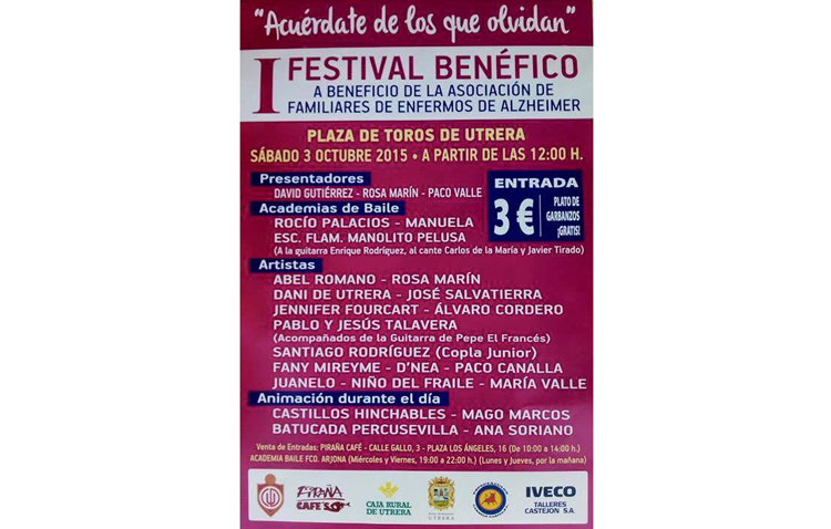 Festival benéfico a favor de la asociación de enfermos de alzheimer