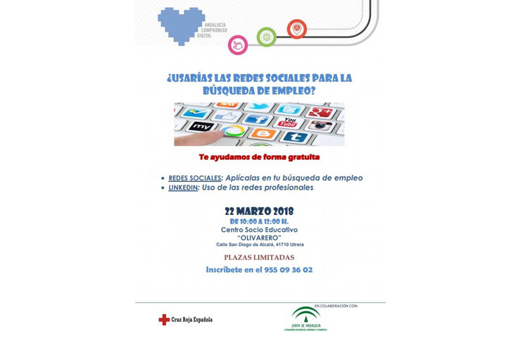 «Andalucía Compromiso Digital» ofrece en Utrera una jornada para la búsqueda de empleo a través de las redes sociales
