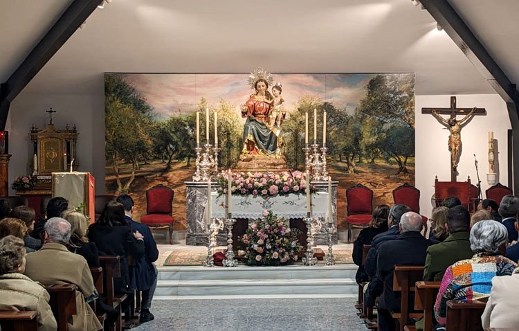 El utrerano Antonio Rodríguez Ledesma, autor de un mural pictórico para una parroquia de Sevilla [AUDIO Y VÍDEO]