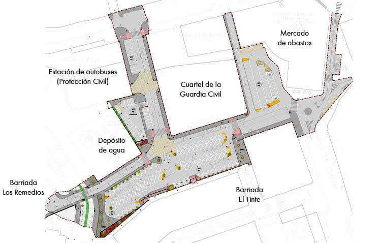 El PSOE acusa al alcalde de «recortar» el proyecto de reurbanización de la trasera del mercado de abastos