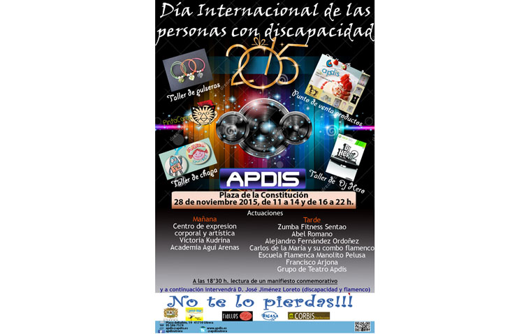 Jornada de talleres y actuaciones musicales por el Día de la Discapacidad