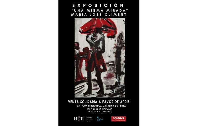 Una exposición pictórica de la invidente utrerana María José Climent a beneficio de Apdis