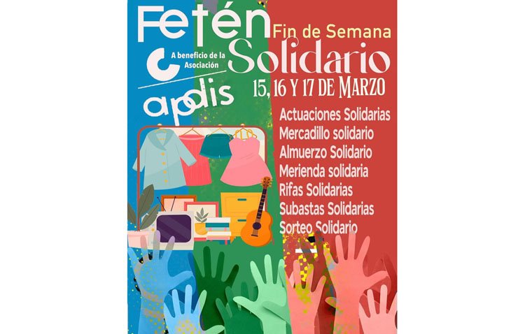 Un fin de semana solidario en Utrera con actuaciones, sorteos, mercadillos y almuerzos a beneficio de Apdis