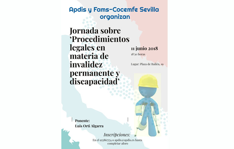 Una jornada hablará en Utrera sobre legalidad y discapacidad