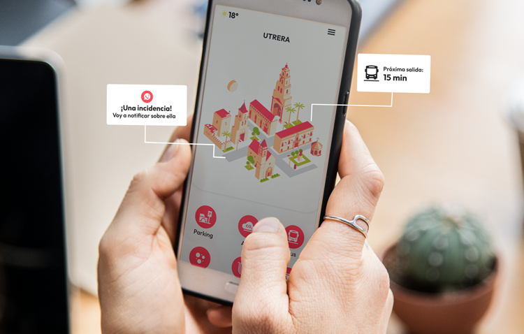 Una nueva ‘app’ muestra en tiempo real los aparcamientos disponibles en Utrera
