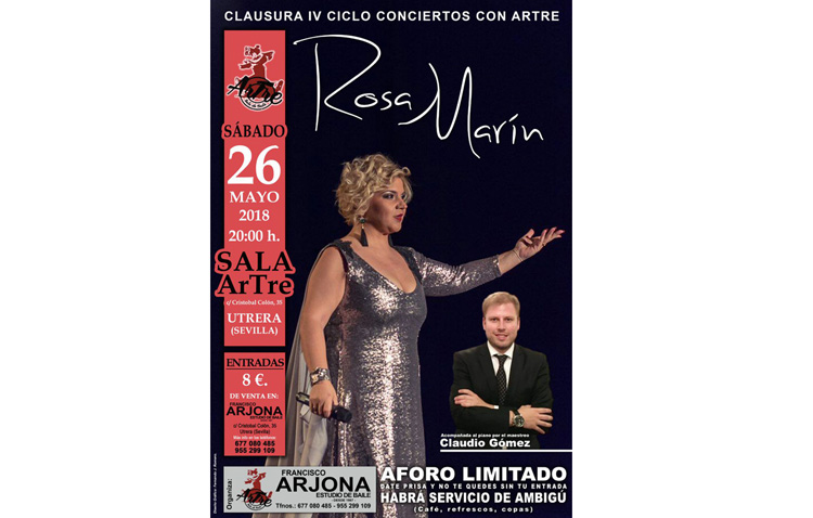 Rosa Marín vuelve en concierto a la sala «Artre»
