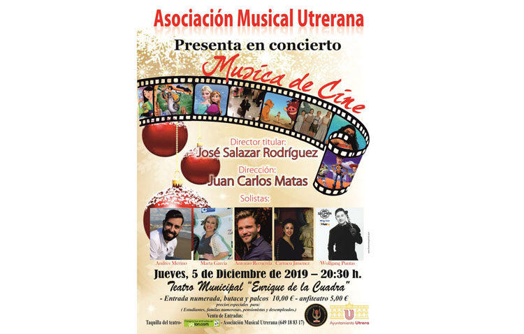 Un concierto en el teatro de Utrera para repasar la música del cine