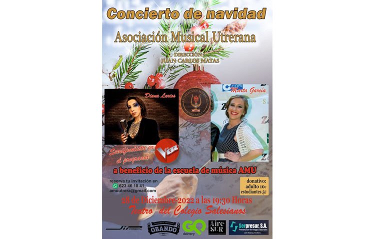 La Asociación Musical Utrerana ofrece este miércoles su tradicional concierto de Navidad