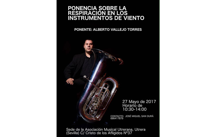 Una ponencia hablará sobre la respiración en los instrumentos de viento