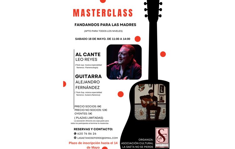 La nueva asociación ‘La saeta no se pierde’ organiza un taller de fandangos dedicados a las madres