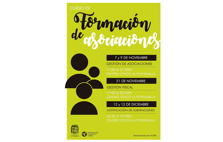 Participación Ciudadana organiza sendos cursos de gestión de asociaciones y gestión fiscal
