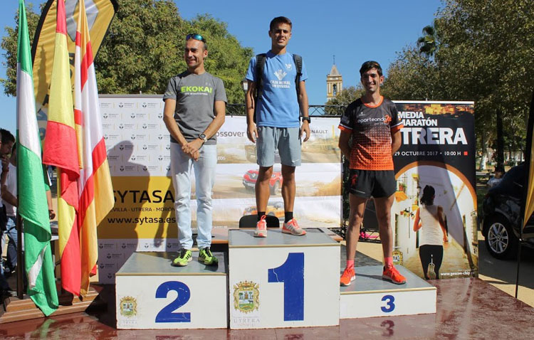 Pódium para el Club Utrerano de Atletismo en la media maratón