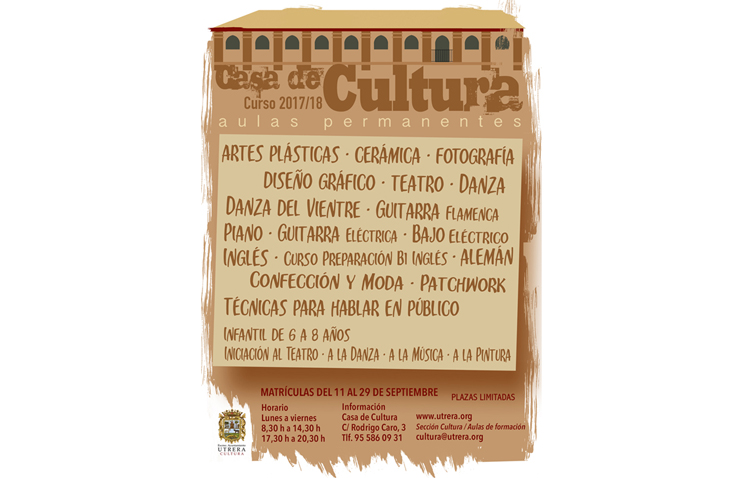 Las aulas permanentes de la Casa de la Cultura abren su plazo de matriculación