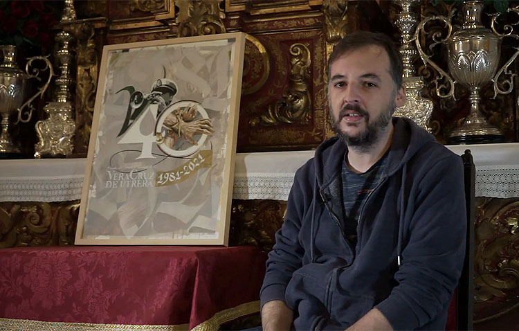 La banda de la Vera-Cruz de Utrera recoge en un logotipo sus 40 años de historia