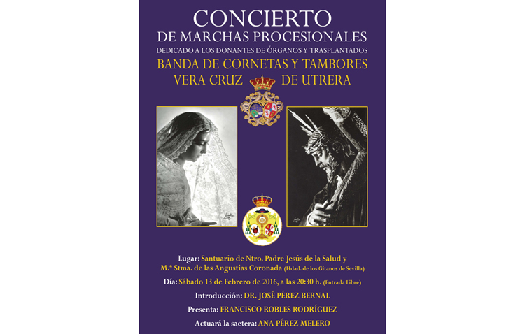 Concierto de la Vera-Cruz en Los Gitanos de Sevilla a favor de las donaciones de órganos