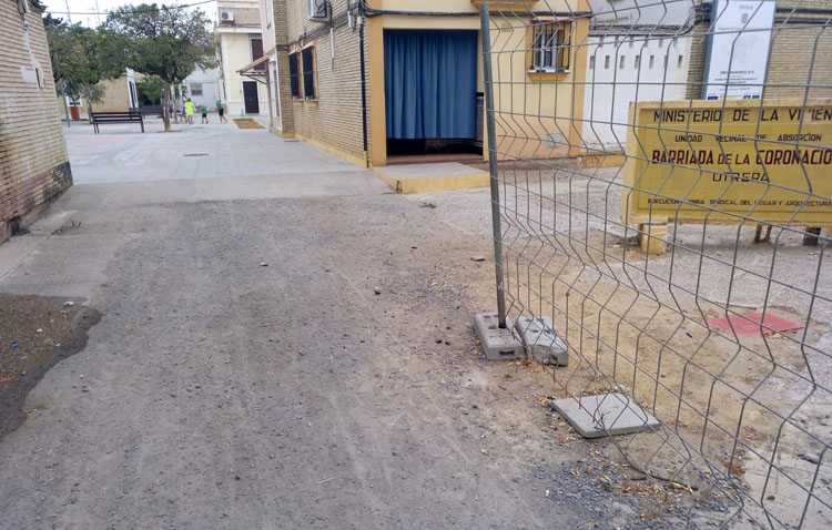 Juntos por Utrera pide al gobierno municipal que finalice las obras de la barriada Coronación