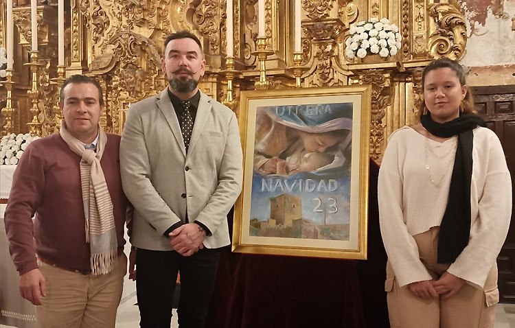 Una joven de Bachillerato, autora del cartel de Navidad de la asociación de belenistas de Utrera