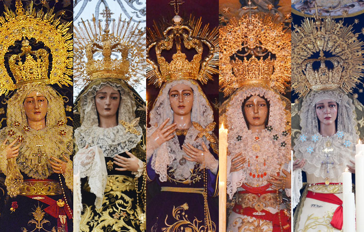 Cinco besamanos en Utrera para conmemorar el día de la Inmaculada Concepción
