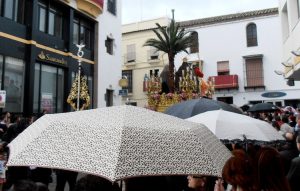 La lluvia acabó con la ilusión de disfrutar de un Domingo de Ramos que ni se esperaba (GALERÍAS Y AUDIOS)