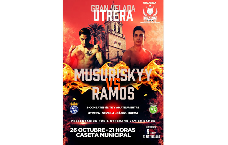 Noche de boxeo en la caseta municipal de Utrera