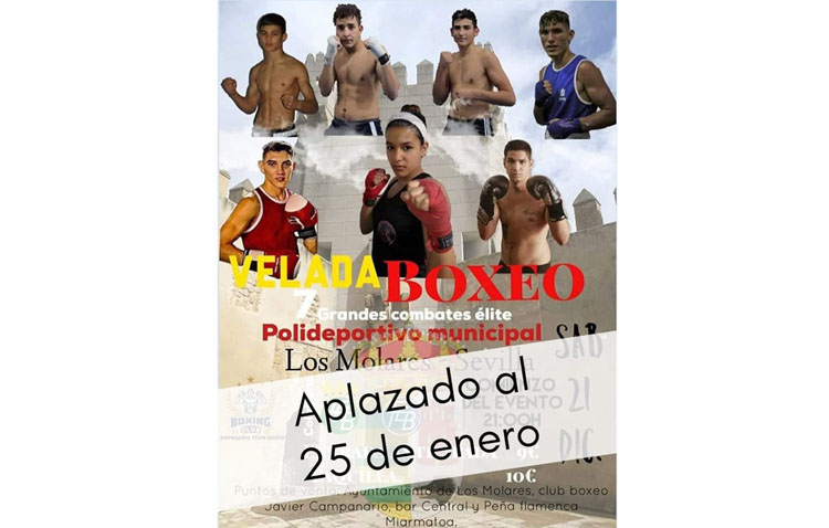 Aplazada hasta enero la velada de boxeo organizada por Javier Campanario en Los Molares