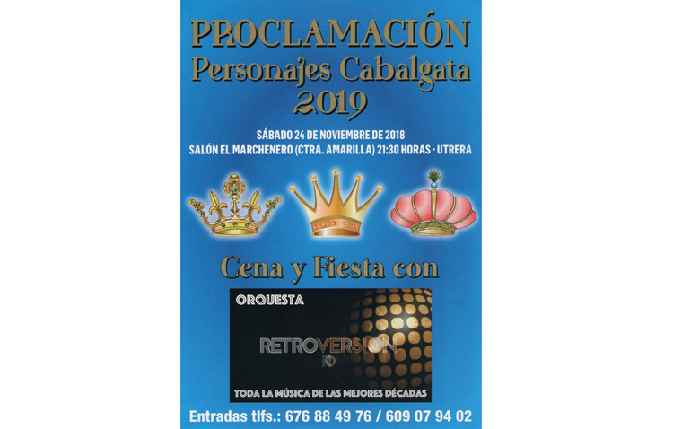 Cena de gala y la proclamación de los personajes de la cabalgata de los Reyes Magos