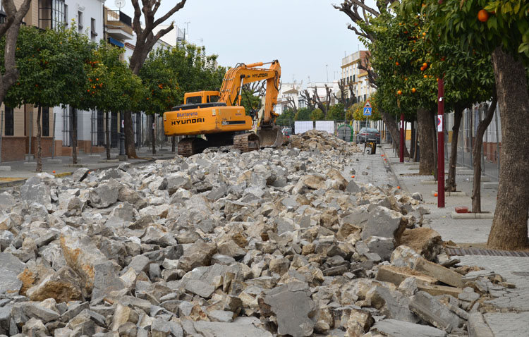 La Corredera vuelve a estar en obras, con la cuarta fase de su reurbanización