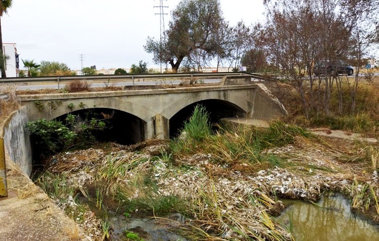 Podemos reclama la limpieza «urgente» del puente del arroyo Calzas Anchas