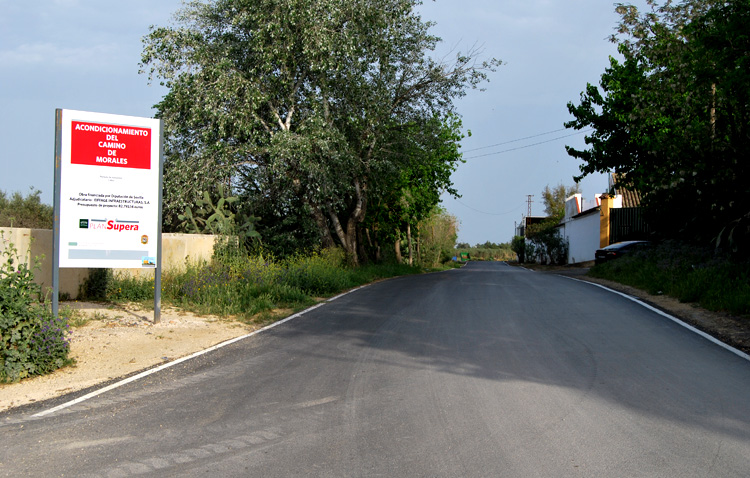 El camino de Los Molares y el acceso a Vistalegre lucen ya con nuevo firme