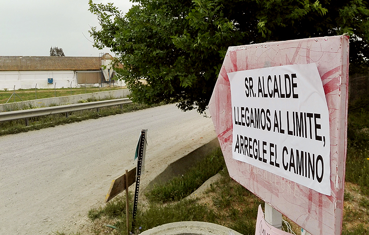 Una protesta ante el ayuntamiento de Utrera reclamará el arreglo definitivo del camino de Los Molares